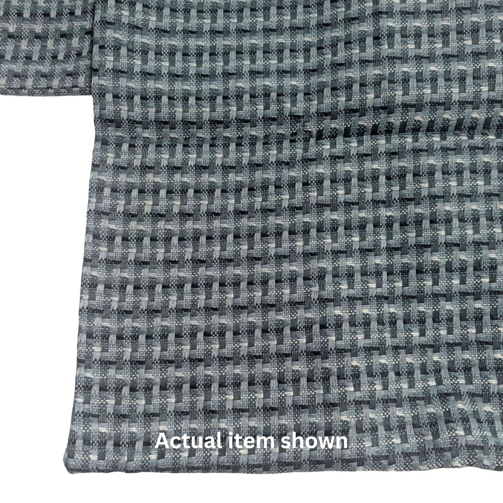 ✨ Kevin Textile Outdoor Waterproof Pillow Covers, Teal Checkered 20x20, Set of 2 - Picture 7 of 10